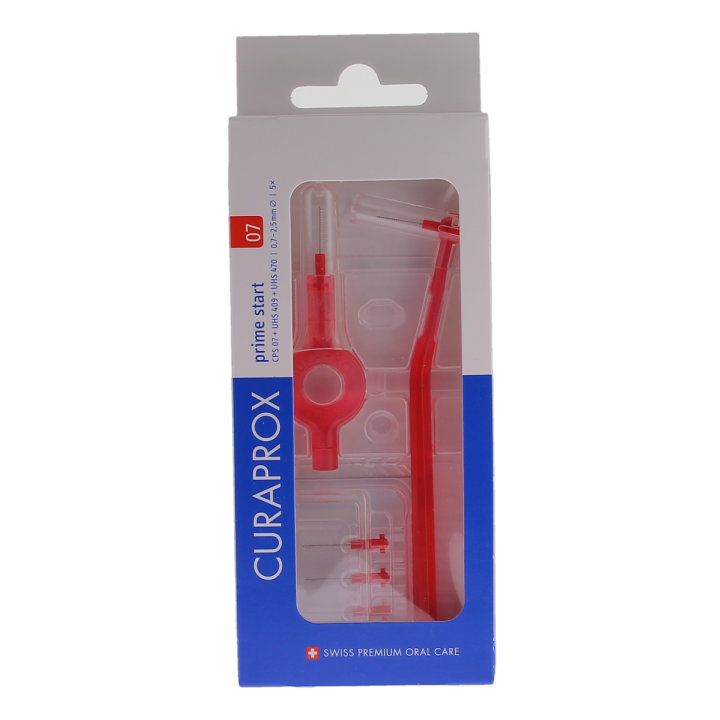 Set von Interdentalbürsten Prime Start Größe 07 Curaprox - Packung mit 5 Bürsten