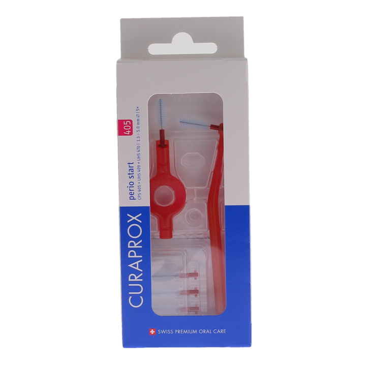 Set von Interdentalbürsten Perio Start Größe 405 Curaprox - Packung mit 5 Bürsten
