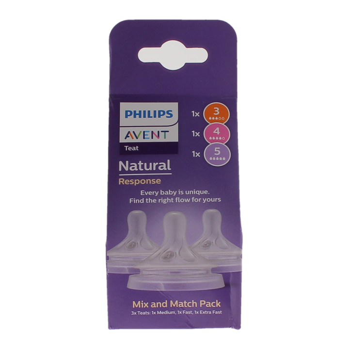 Avent Natürliche Reaktion Sauger Mix & Match Philips - 3er-Pack Sauger