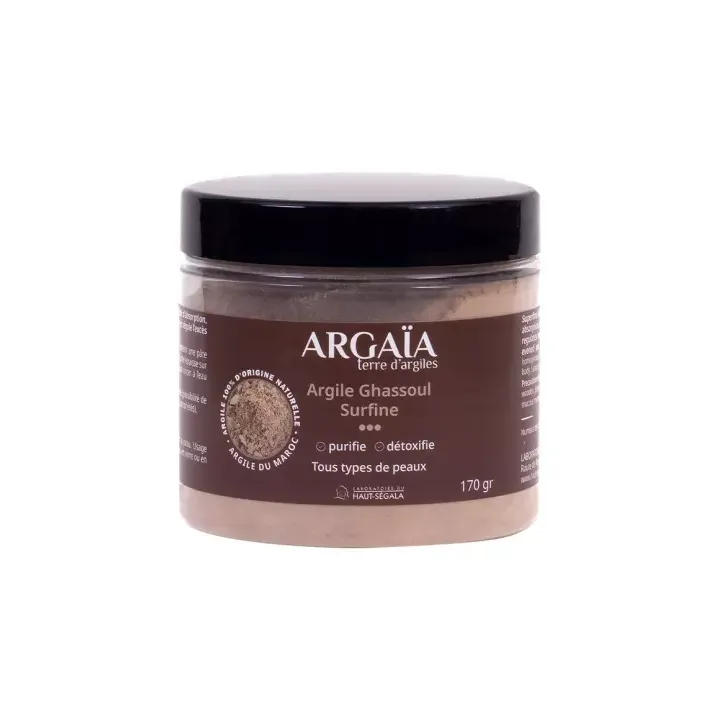 Argaïa Ghassoul-Fein gemahlen Haut-Ségala - 170g Topf