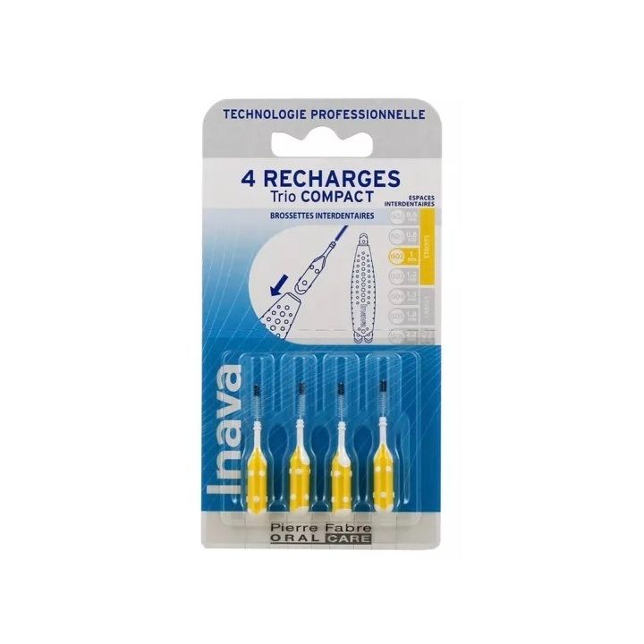 Interdentalbürsten Trio Compact Inava - 4 Nachfüllpackungen