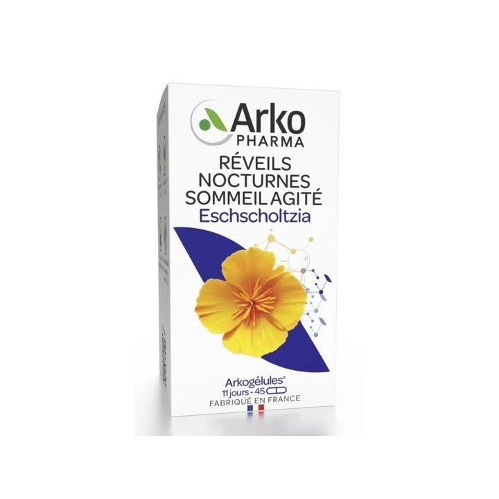 Arkogélules Escholtzia Arkopharma - Packung mit 45 Kapseln