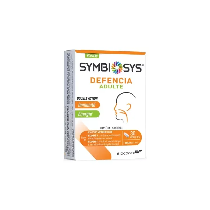 Symbiosys Defencia Erwachsene Biocodex - Packung mit 30 Kapseln