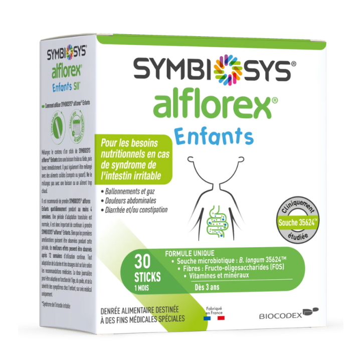 Symbiosys Alflorex Kinder Biocodex - Packung mit 30 Sticks