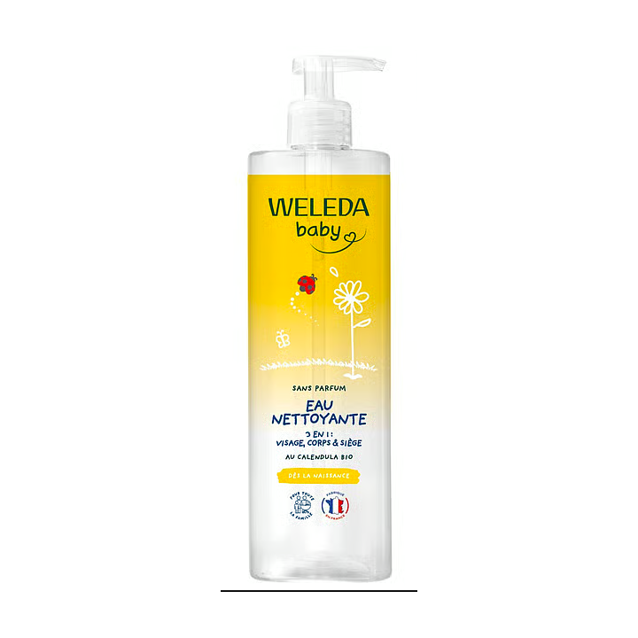 Reinigendes Babywasser Weleda - Pumpflasche mit 400ml