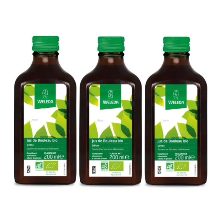 Bio-Birkenwasser Detox Weleda - 3er Pack à 200 ml
