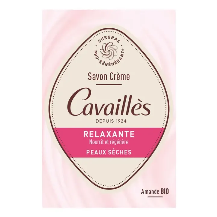 Bio-Mandel Entspannungscreme-Seife Rogé Cavaillès - 100g Stück