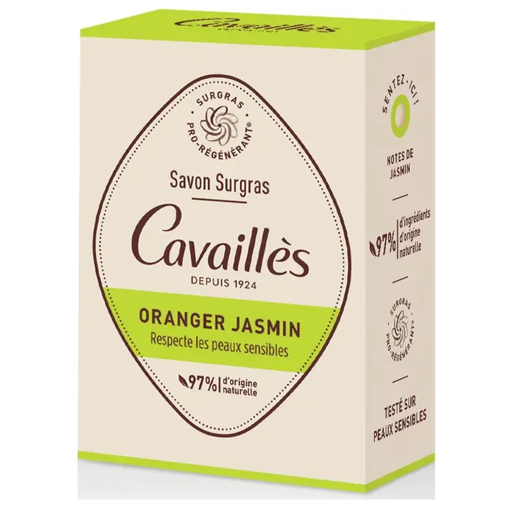 Überfettete Seife Orange Jasmin Rogé Cavaillès - 100g Stück
