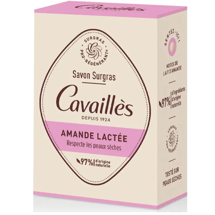 Überfettete Mandelmilchseife Rogé Cavaillès - 100g Stück