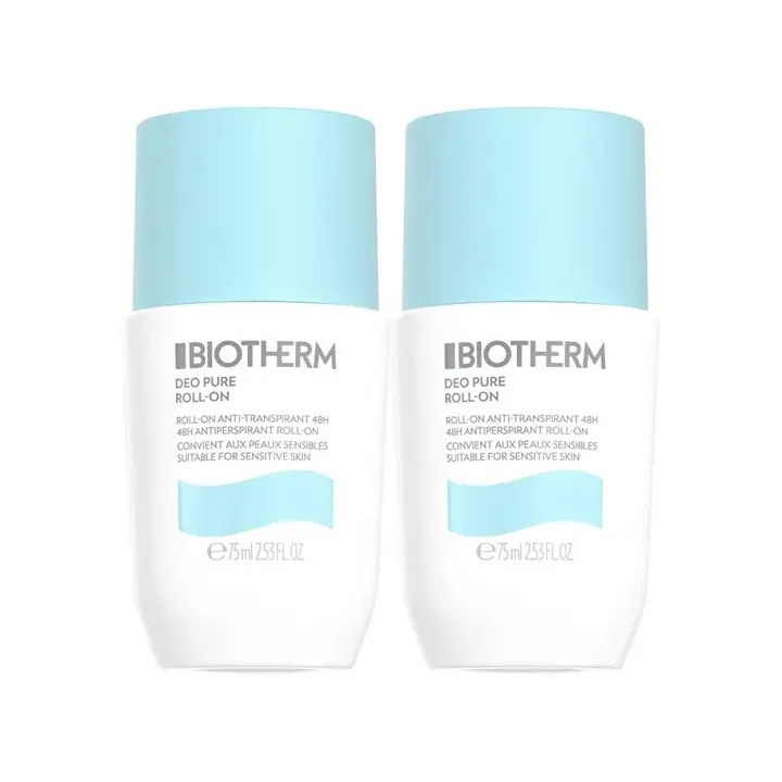 Déo Pure Antitranspirant 48h Biotherm - 2er Pack 75ml Roll-on