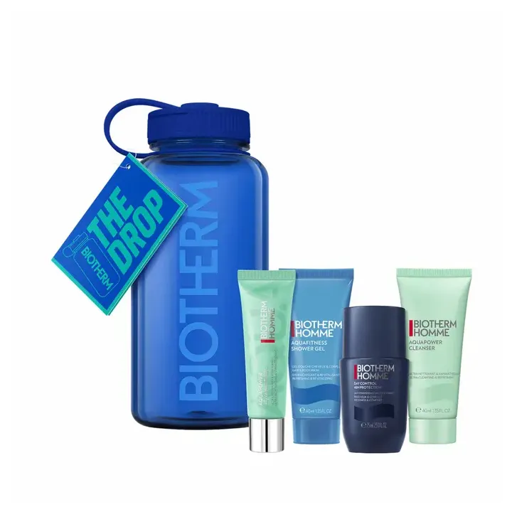 Drop Die Essentials Hydratation Mann Biotherm - Set mit 4 Produkten + 1 Trinkflasche