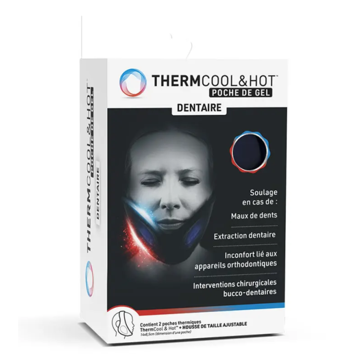 Thermcool & hot Zahngelpackung Bausch Lomb - 2 Packungen von 14x8,5cm