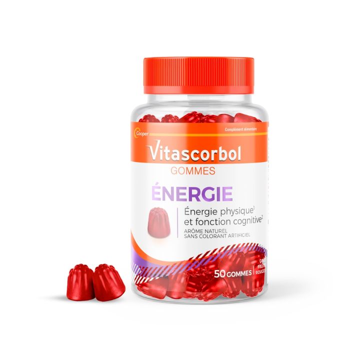 Vitascorbol Gummis Energie Cooper - Dose von 50 Gummis