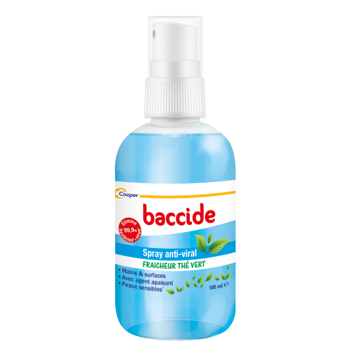 Anti-Virus Spray mit grünem Tee Baccide - 100 ml Spray
