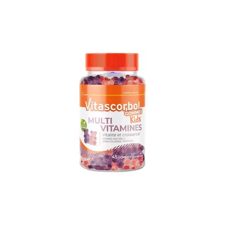 Vitascorbol Gummis Kinder Multivitamine Cooper - Dose von 45 Gummis