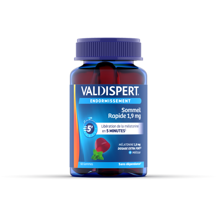 Schneller Schlaf Valdispert - 60 Gummis pro Dose