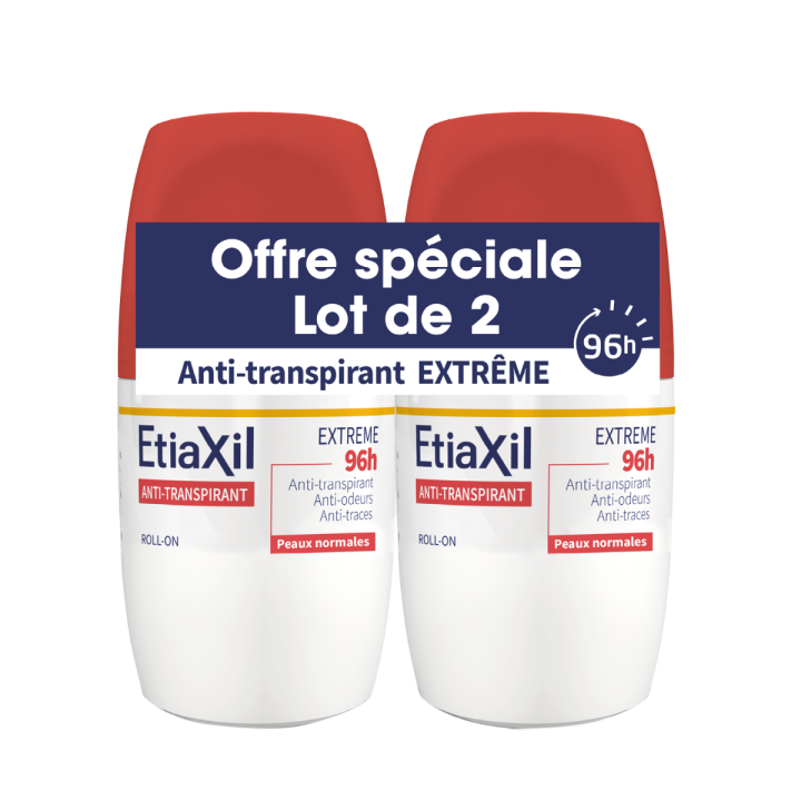 Etiaxil Roll-on Antitranspirant Extrem 96h Cooper - 2er-Pack Antitranspirant Roll-on 50ml Sonderangebot