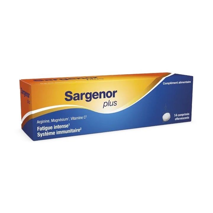 Sargenor plus Arginine, Magnesium, Vitamin C - Tube mit 14 Brausetabletten