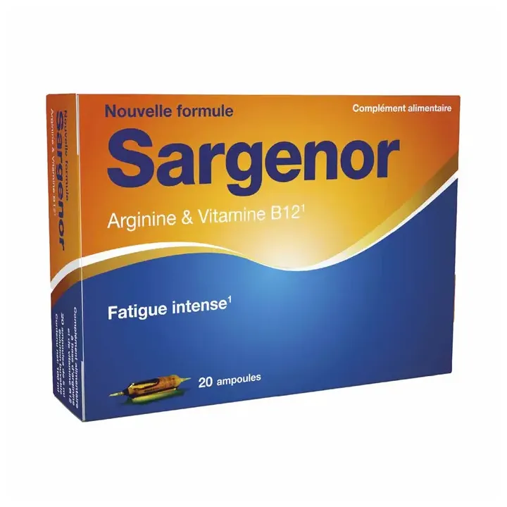 Sargenor Arginin & Vitamin B12 - Packung mit 20 Ampullen