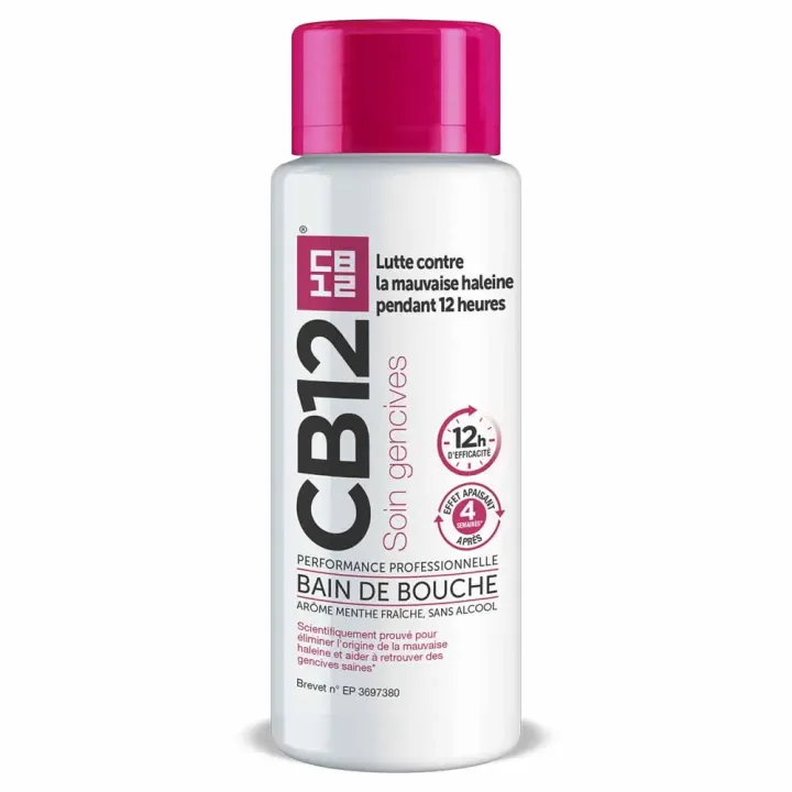 CB12 Mundspülung Zahnfleischpflege frischer Minzgeschmack - Flasche mit 500ml
