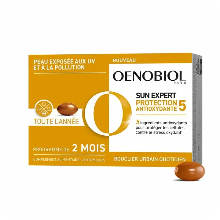 Sun Expert antioxidative Schutz Oenobiol - Packung mit 60 Kapseln
