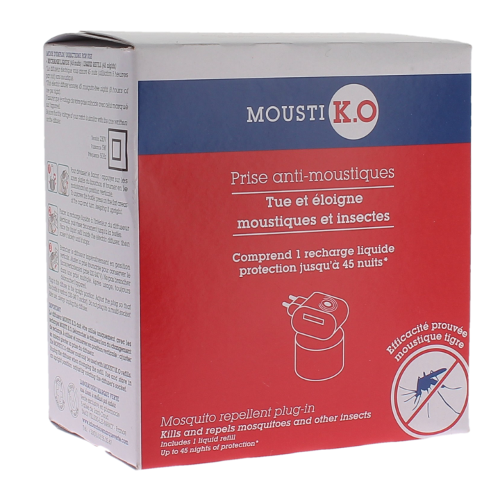 Mousti K.O. Mückenabwehrgerät Marke Grün - Mückenabwehrgerät + 1 Nachfüllpackung