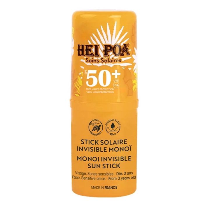 Unsichtbarer Sonnenstick Monoï SPF50+ Hei Poa - Stick mit 15g
