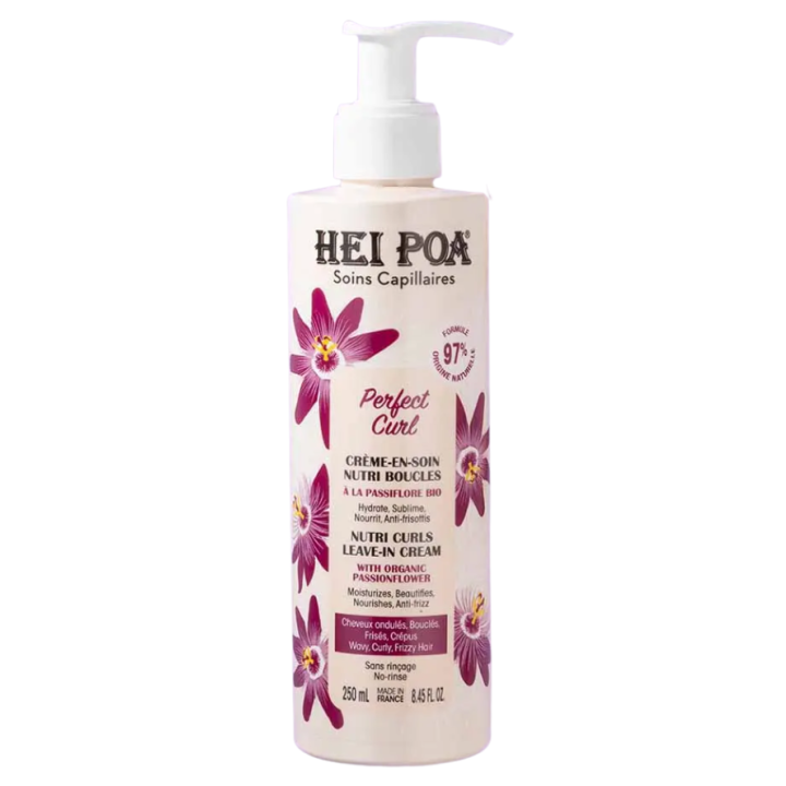 Perfect Curl Creme zur nährenden Pflege von Locken Hei Poa - Pumpflasche mit 250 ml