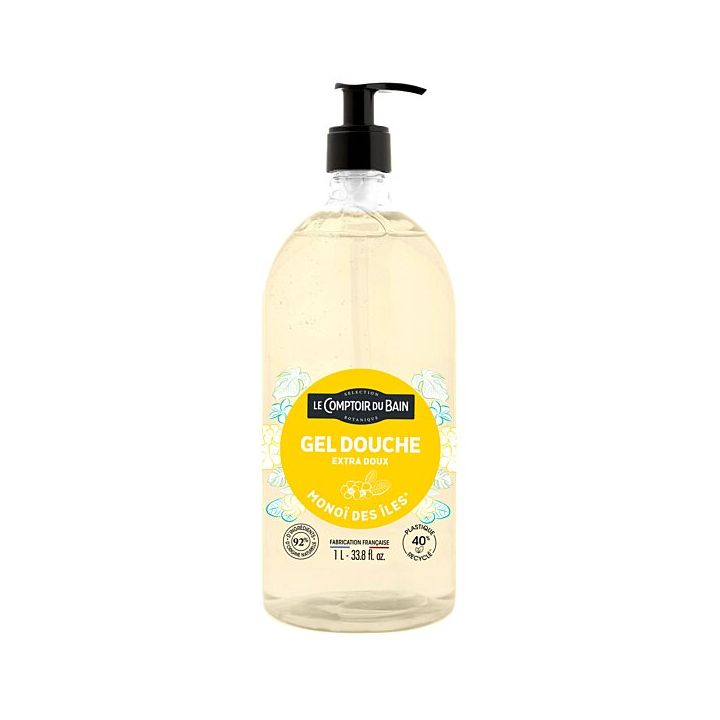 Duschgel Monoï der Inseln Le Comptoir du Bain - Pumpflasche 1L