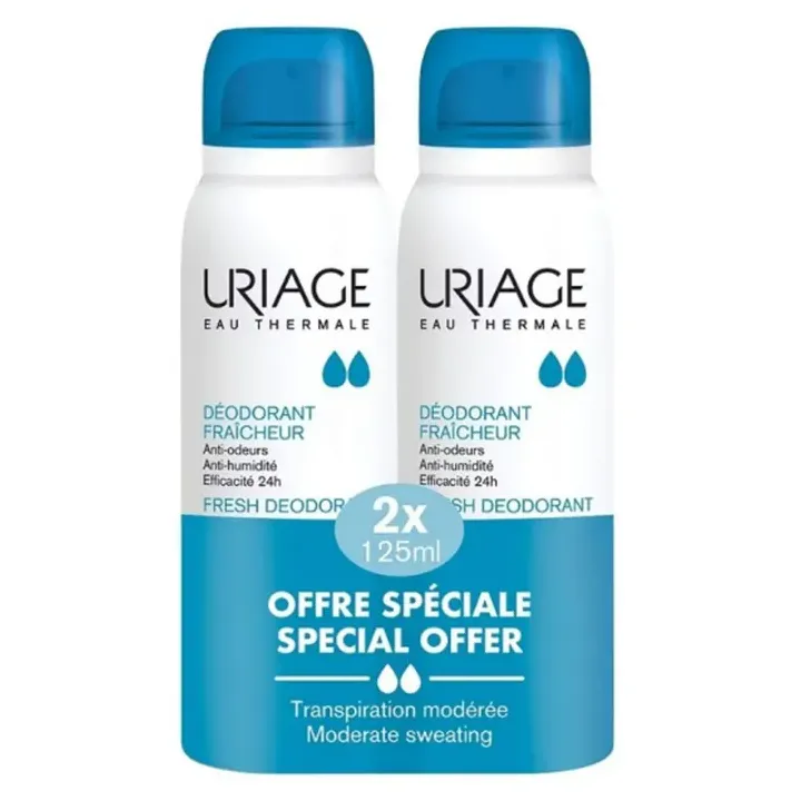 Deodorant Frische Sonderangebot Uriage - 2er Pack mit 125ml Sprays