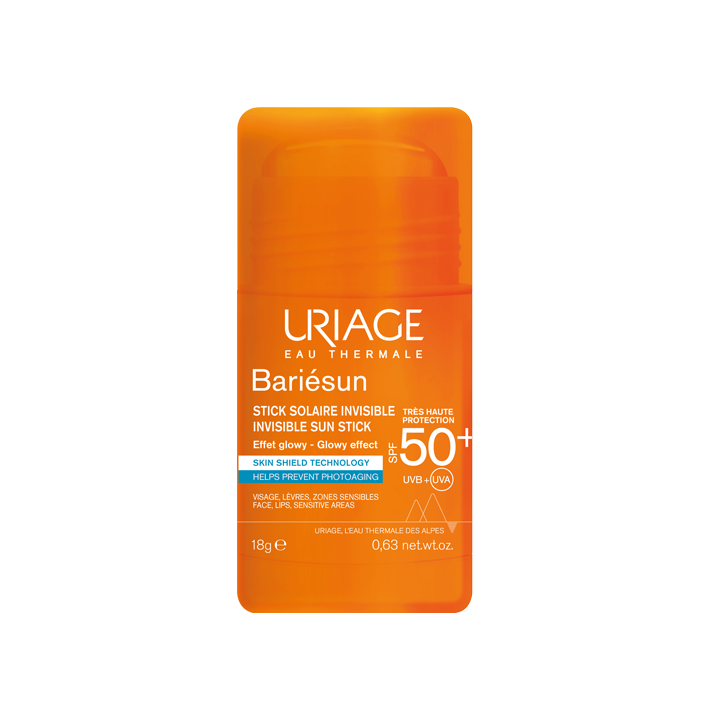 Bariésun unsichtbarer Sonnenschutzstick SPF50+ Uriage - Stick mit 18g