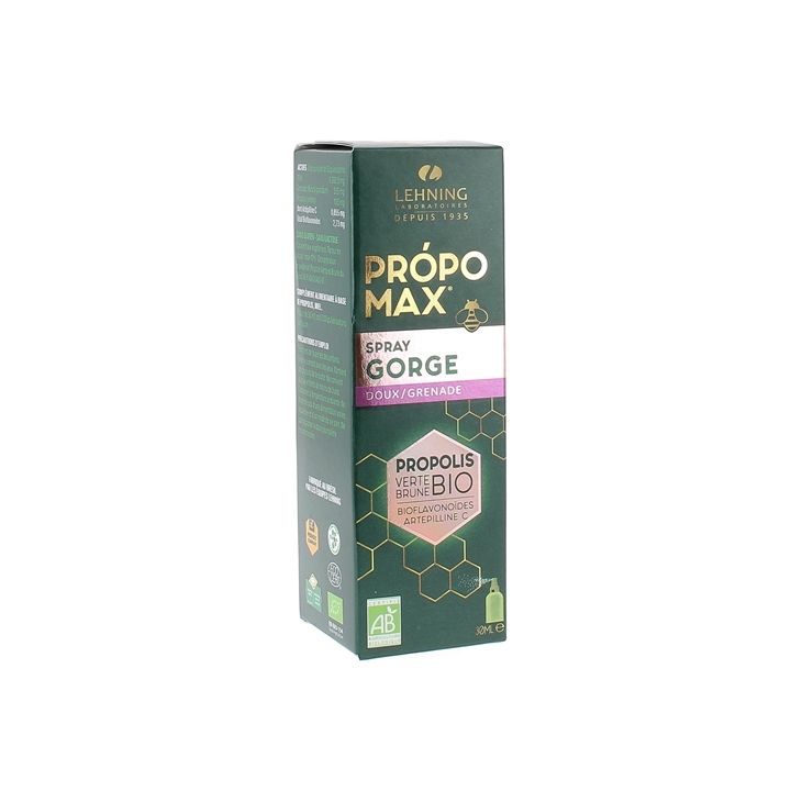 Propomax Spray Hals sanft/Granatapfel Bio-Propolis Lehning - Spray von 30ml