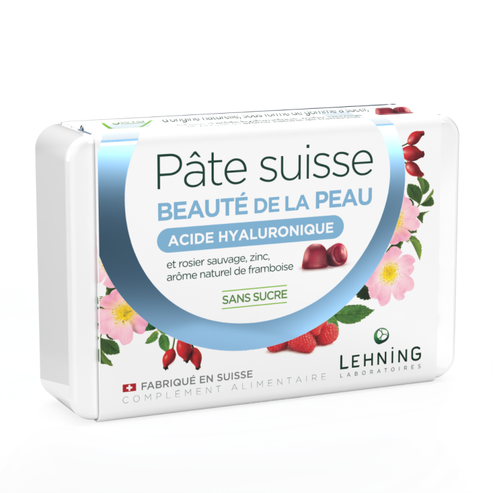 Schweizer Hautschönheits-Paste Lehning - Dose mit 40 Gummis