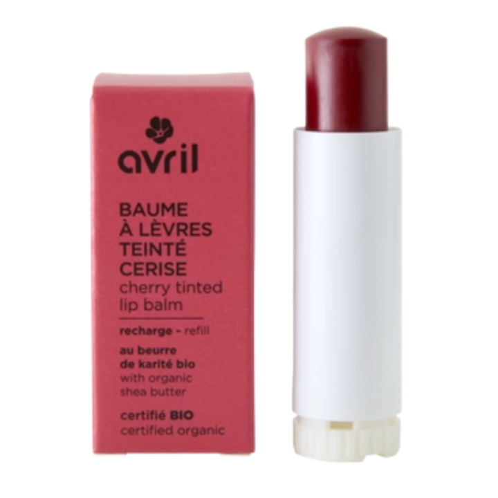 Nachfüllung getönter Lippenbalsam Kirsche Avril - Stick mit 4g