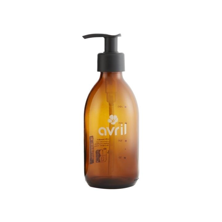 Wiederverwendbare Flasche aus bernsteinfarbenem Glas Avril - leere Flasche mit 250 ml