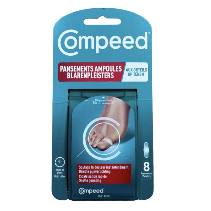 Blasenpflaster für die Zehen Compeed - Schachtel mit 8 Pflastern