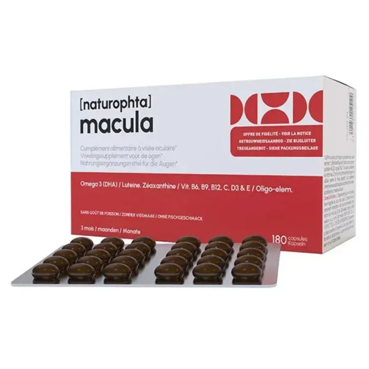 Naturophta Macula Horus Pharma - Packung mit 180 Kapseln