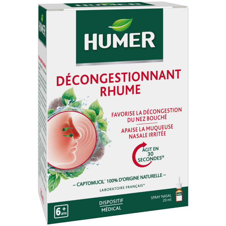 Entstopfendes Erkältungsmittel Humer - Nasenspray 20 ml
