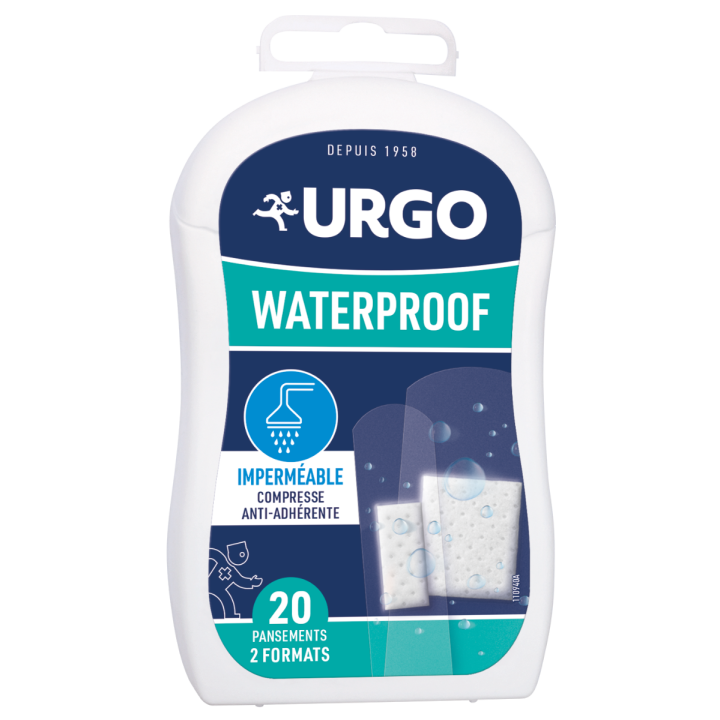 Wasserdichte Urgo Pflaster - Box mit 20 Pflastern in 2 Größen