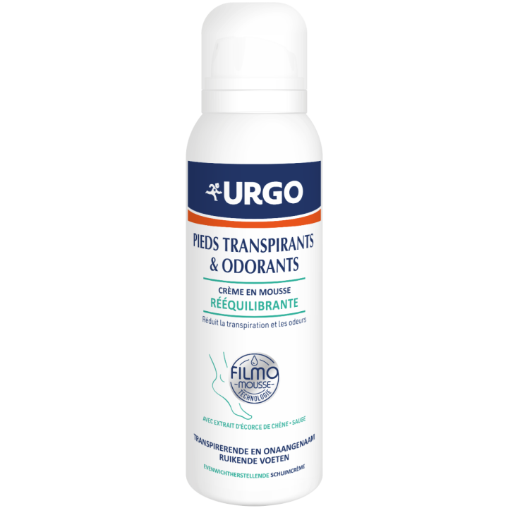 Rebalancierende Moussecreme für Schweißfüße Urgo - Flasche von 125 ml