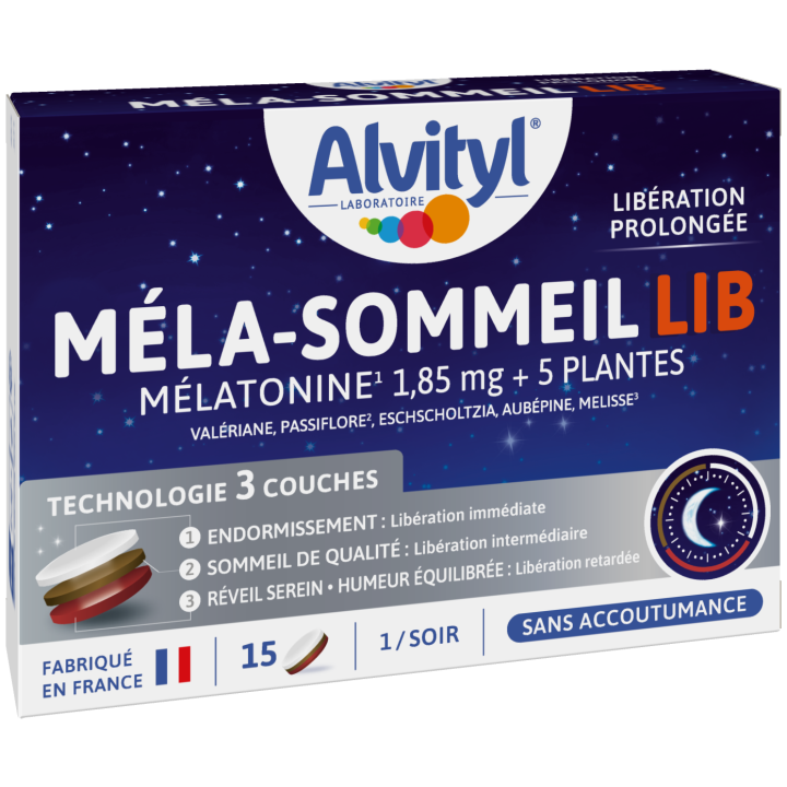 Méla-Schlaf Lib Alvityl - Packung mit 15 Tabletten
