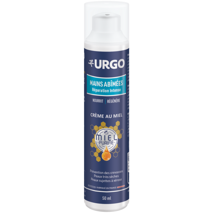 Intensive Repair Cream for Damaged Hands Urgo - 50ml Pump Bottle