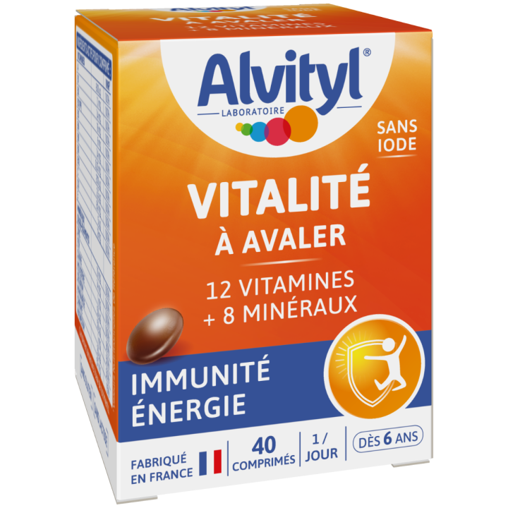 Vitalität zum Schlucken Alvityl - Packung mit 40 Schlucktabletten