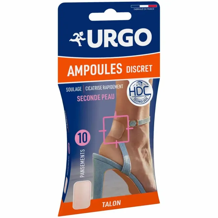 Diskrete Blasenpflaster Urgo - Packung mit 10 Pflastern