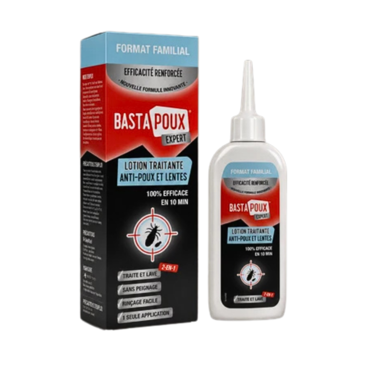BastaPoux Experten Lotion zur Behandlung von Läusen und Nissen PediAct - Flasche mit 200 ml