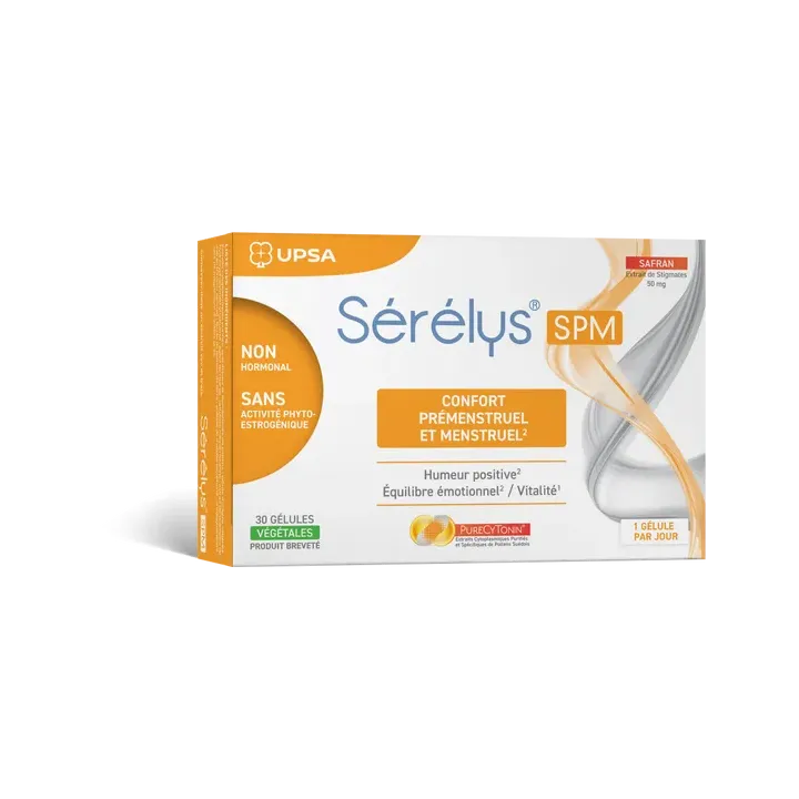 Sérélys SPM Komfort bei prämenstruellen und menstruellen Beschwerden Upsa - Packung mit 30 Kapseln