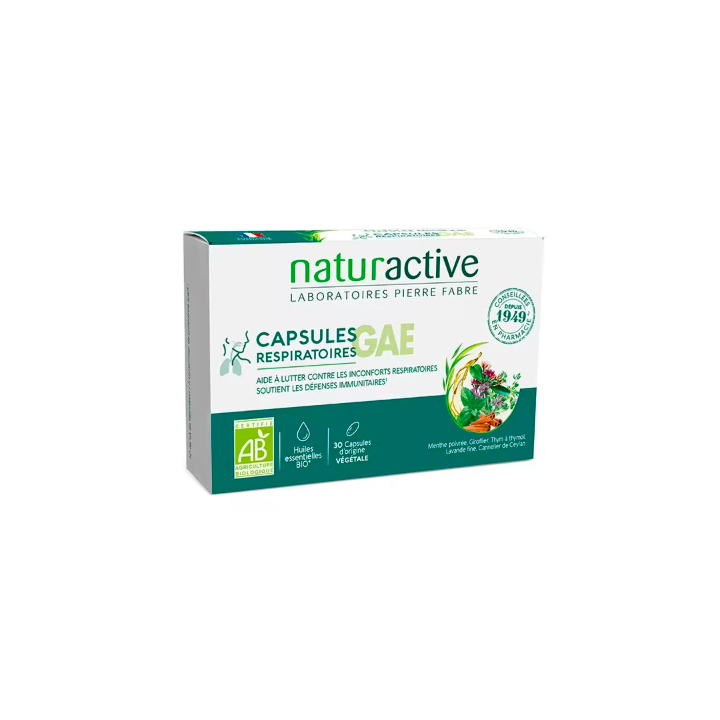 GAE Bio Naturactive Atemkapseln - Packung mit 30 Kapseln