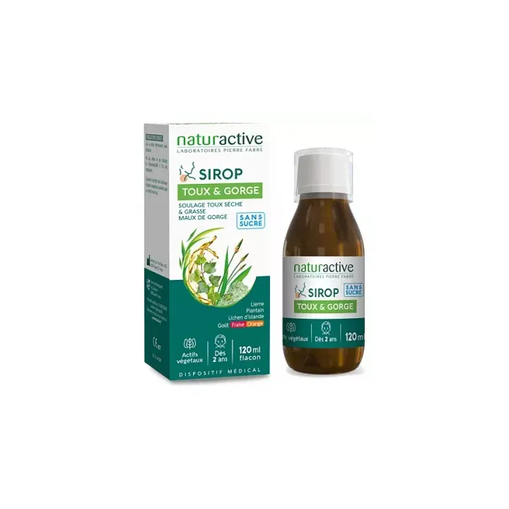 Naturactive Husten- und Halssirup - Flasche mit 120 ml