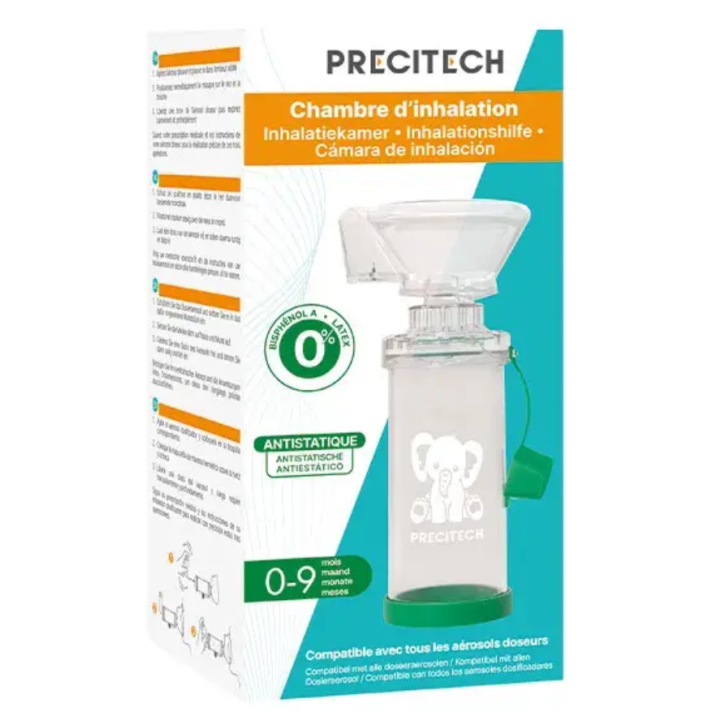 Precitech Inhalationskammer Horizane - Box mit einer Kammer und Maske 0/9 Monate