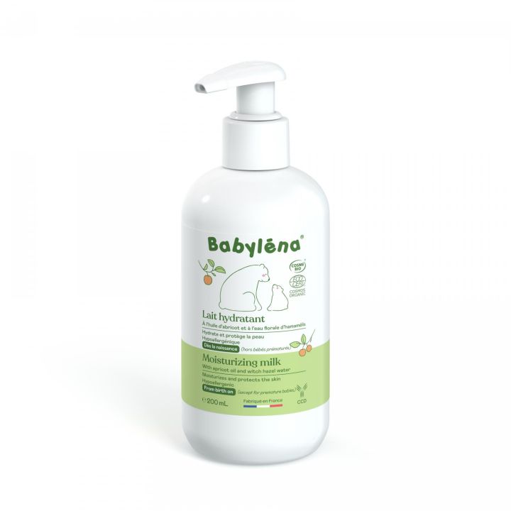 Bio-Feuchtigkeitsmilch Babyléna - Pumpflasche 200ml